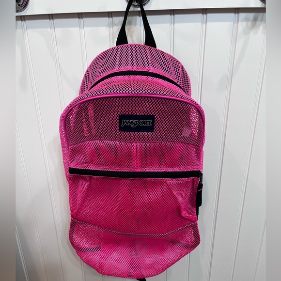 Jansport Bags Jansport Hot Pink Mesh Backpack Poshmark